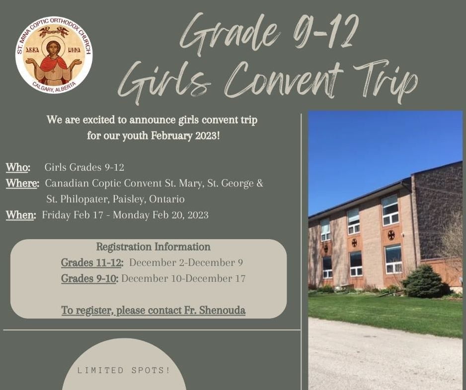 Grade 9-12 Girls Convert trip