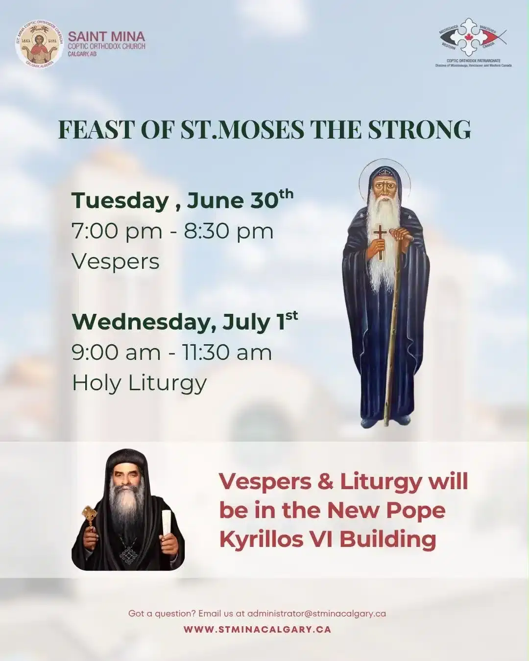 Feast of St. Moses the strong